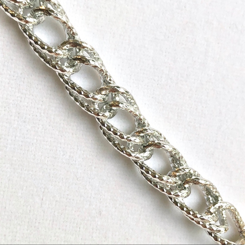 Pave Silver Shell Necklace - Picture 3 of 5